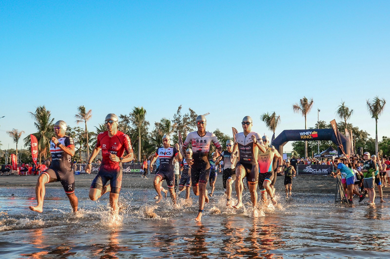 Athletes push through the swim and run segments during the aquathlon race at the Subic Bay Multisport Festival.