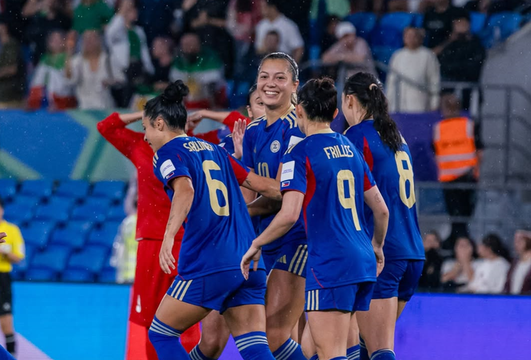 Philippines 2, Iran 0! Eggesvik and McDaniel deliver key goals, and the team stays in contention for a playoff spot. [photo credit: Philippine Football Federation Instagram]