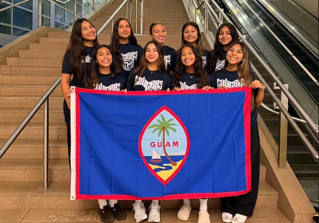 Academy of Our Lady of Guam U18 pairs prepare for their BVR Nuvali Open debut in Laguna. [BVR photo]