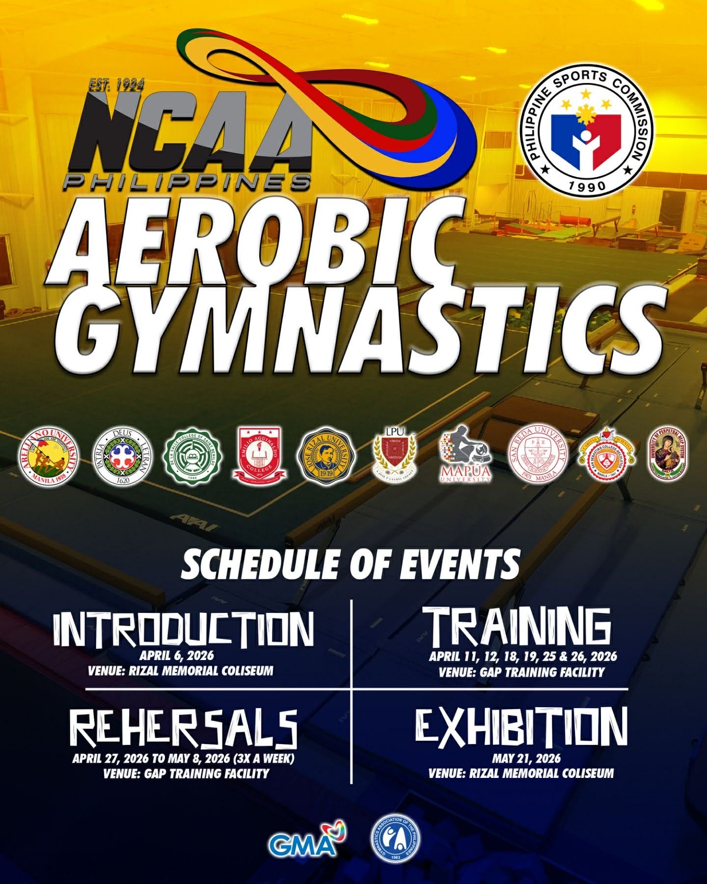 A new era for Philippine gymnastics begins as the NCAA introduces aerobic gymnastics in Season 101.