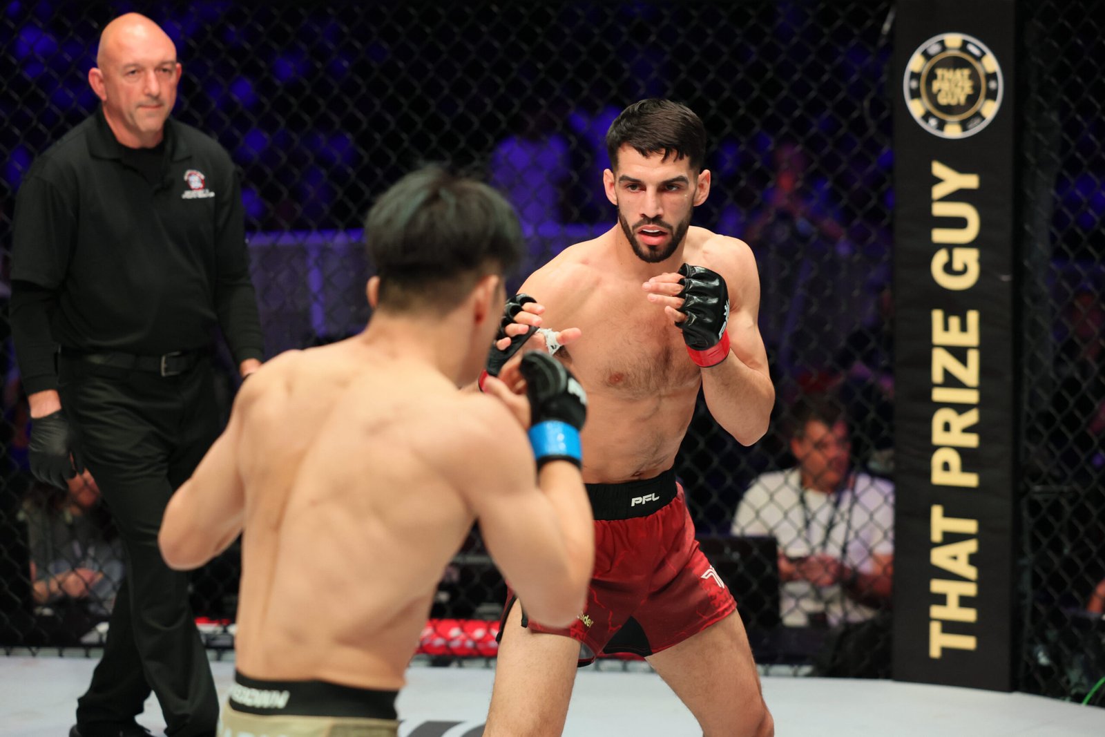 Asaël Adjoudj during the PFL Brussels main card. [PFL photo]
