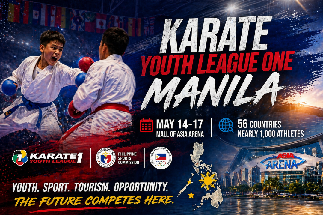 Mall of Asia Arena gears up for a major international karate spectacle.