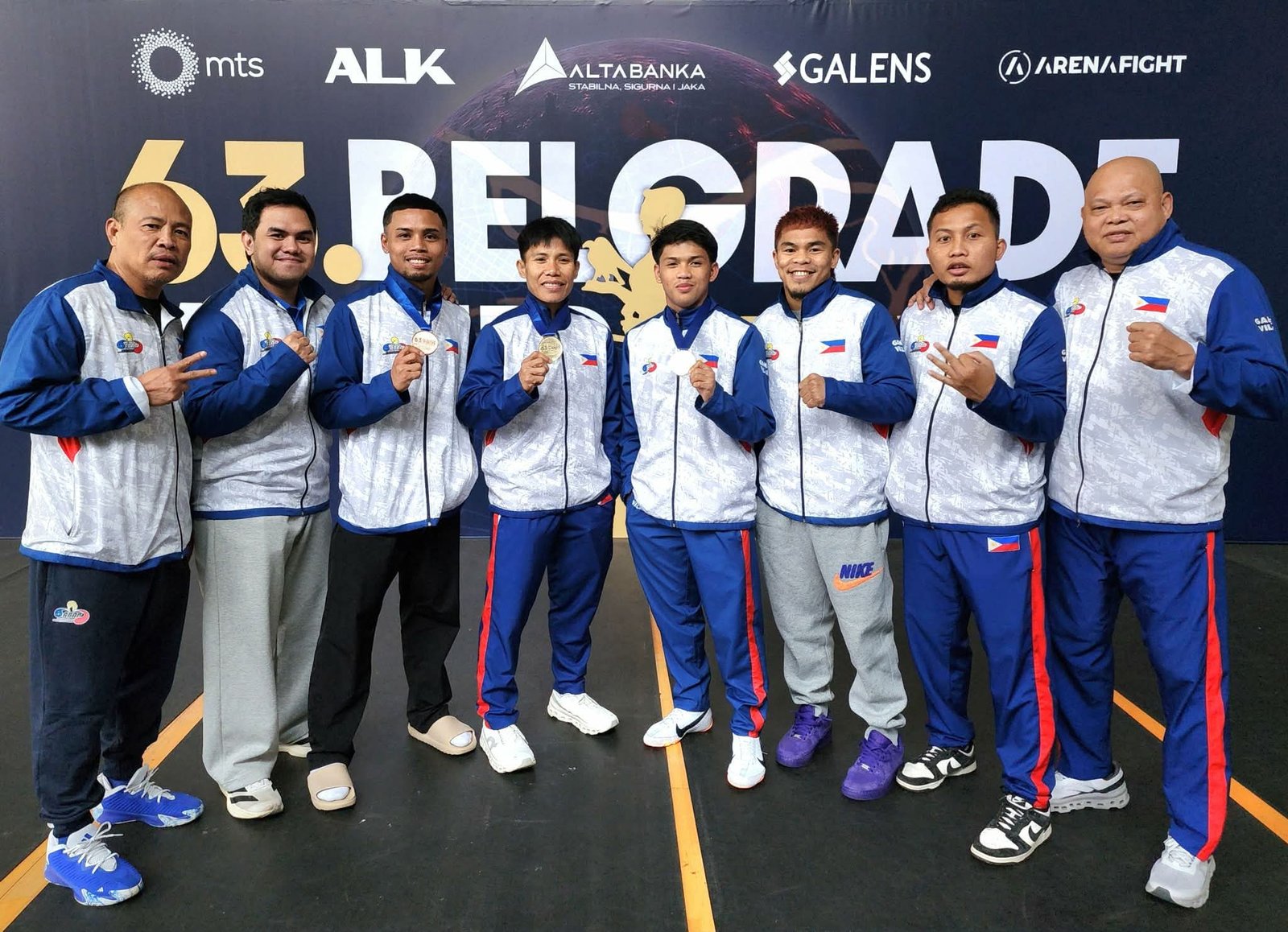 Members of the Philippine Boxing Team during their European tournament campaign. [ABAP photo release]
