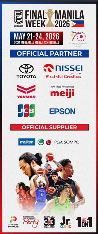 Toyota Motor Philippines and B.LEAGUE are bringing Japanese basketball closer to Filipino fans through B.LEAGUE Finals Week Manila.