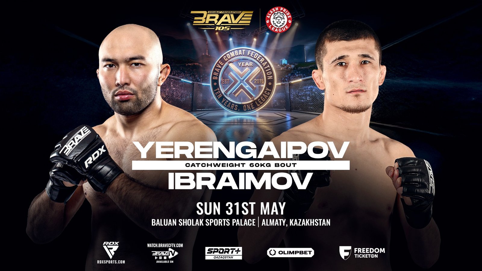 Dias Yerengaipov and Ryskulbek Ibraimov featured in event promotion