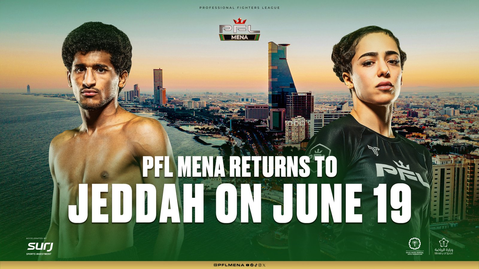 PFL MENA returns to Jeddah on June 19 at KASC Arena.
