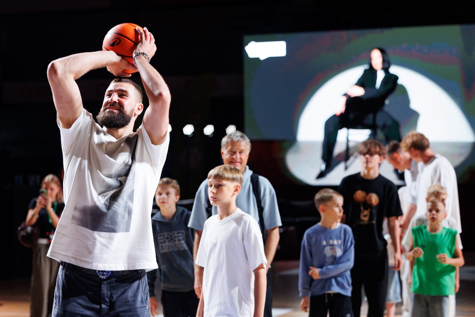 Young athletes take part in one of Europe’s growing youth basketball events. [T.Bauras and V.Skaraitis photo]