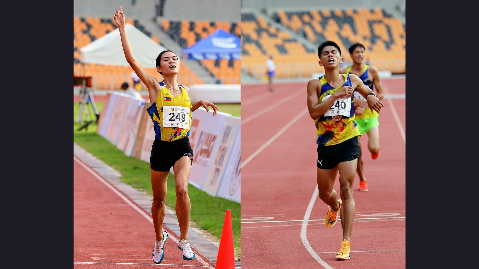 Junel Gobothia and Jessa Mae Roda took major steps toward their Asian Games dreams after winning gold medals and posting improved times at the ICTSI Philippine Athletic Championships.