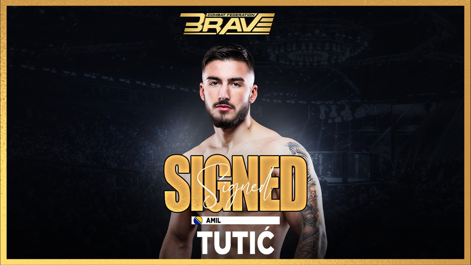Amil Tutić signs an exclusive multi-fight contract with BRAVE CF.