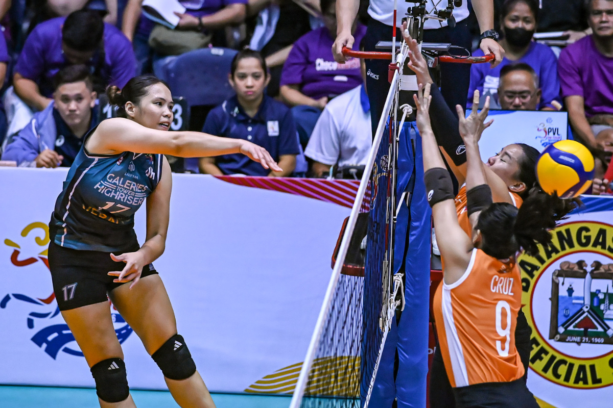 Erika Deloria led Galeries Tower during its four-set victory over Farm Fresh. [PVL Images]