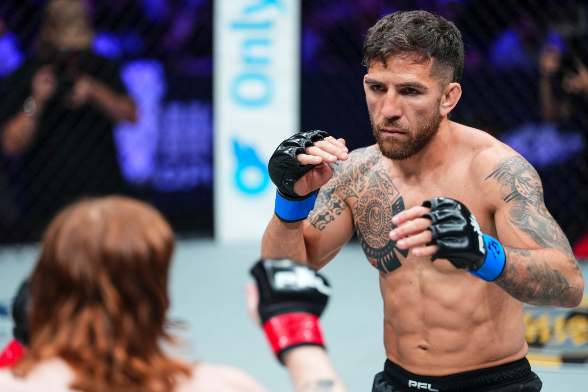 Rafael do Nascimento def. Lewis McGrillen via rear-naked choke (Round 2, 2:07) [PFL phopto]