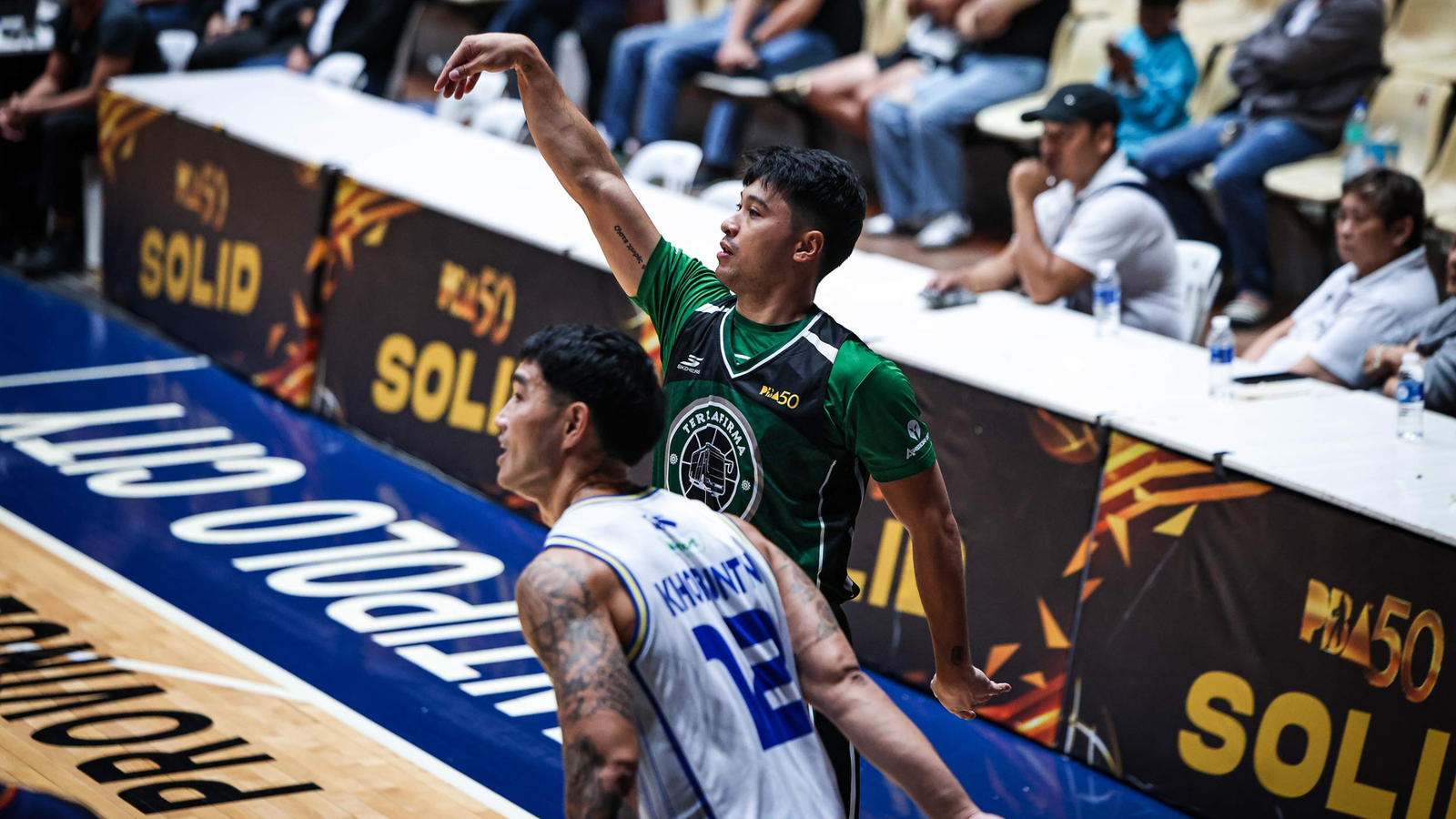 Juami Tiongson powered Terrafirma to an overtime victory over TNT. [PBA Images]