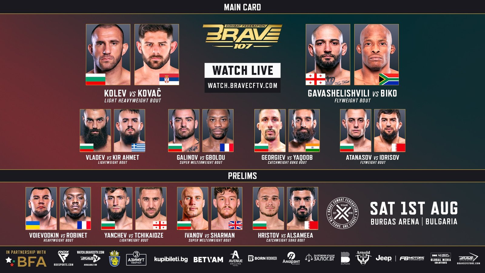 BRAVE Combat Federation continues its expansion across Eastern Europe.