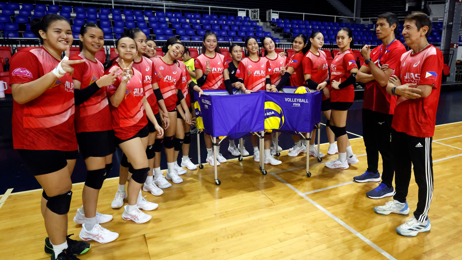 Alas Pilipinas Girls aim to make a strong impression in their World Championship debut. [POC photo]
