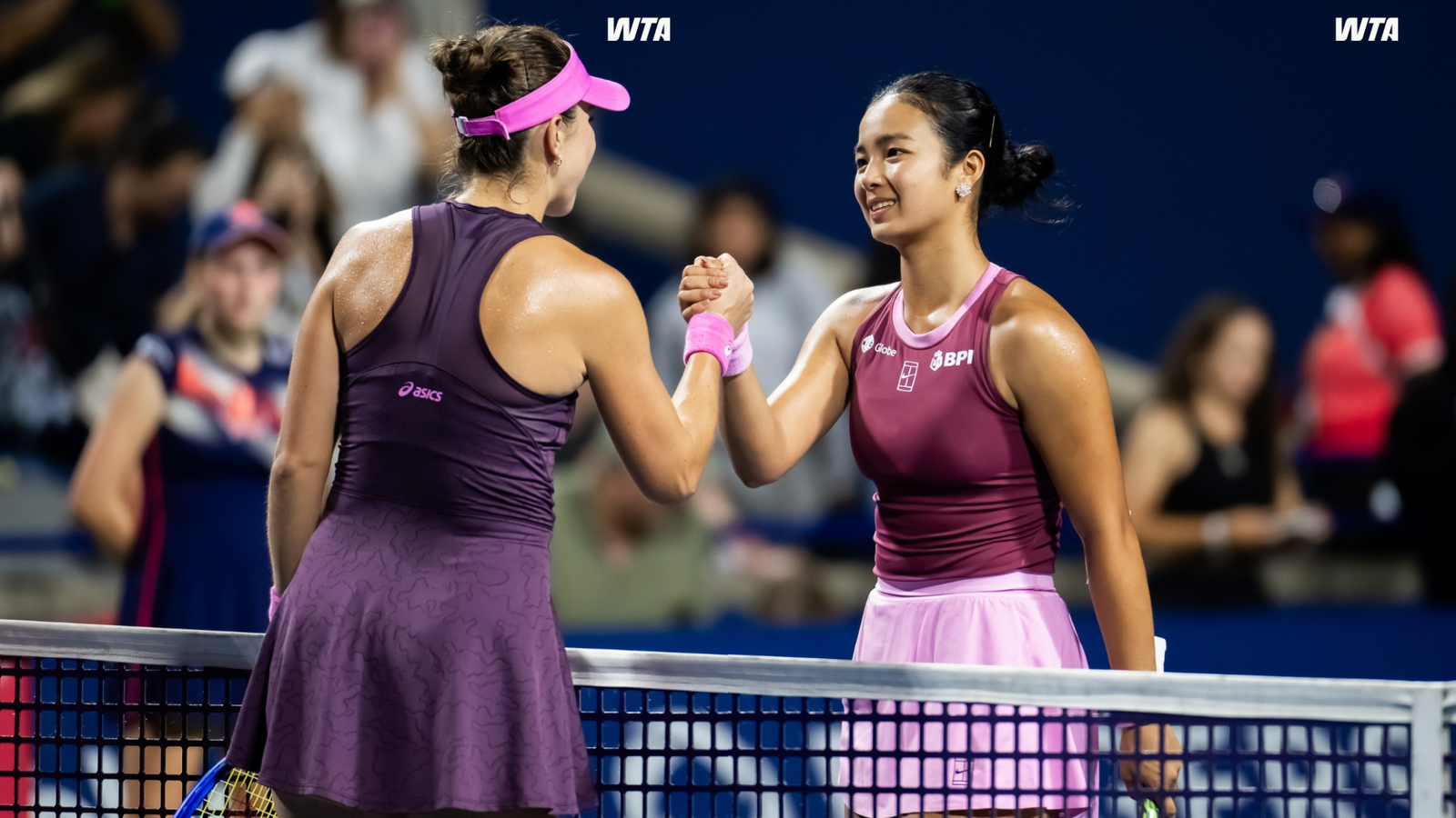 Alexandra Eala and Belinda Bencic met for the first time on the WTA Tour. [WTA Instagram]