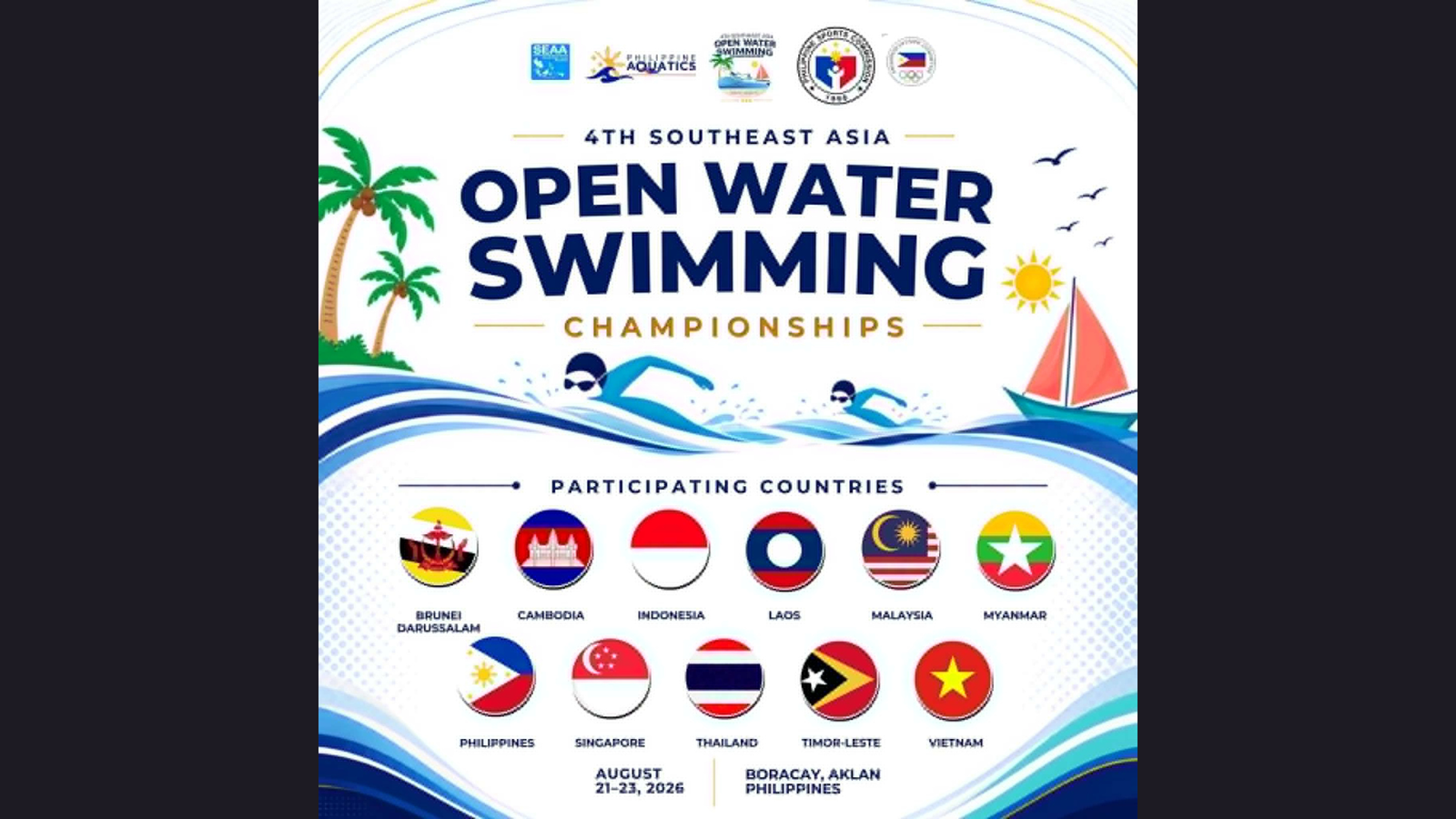The Southeast Asia Open Water Swimming Championships bring regional competition to Boracay Newcoast for the first time.