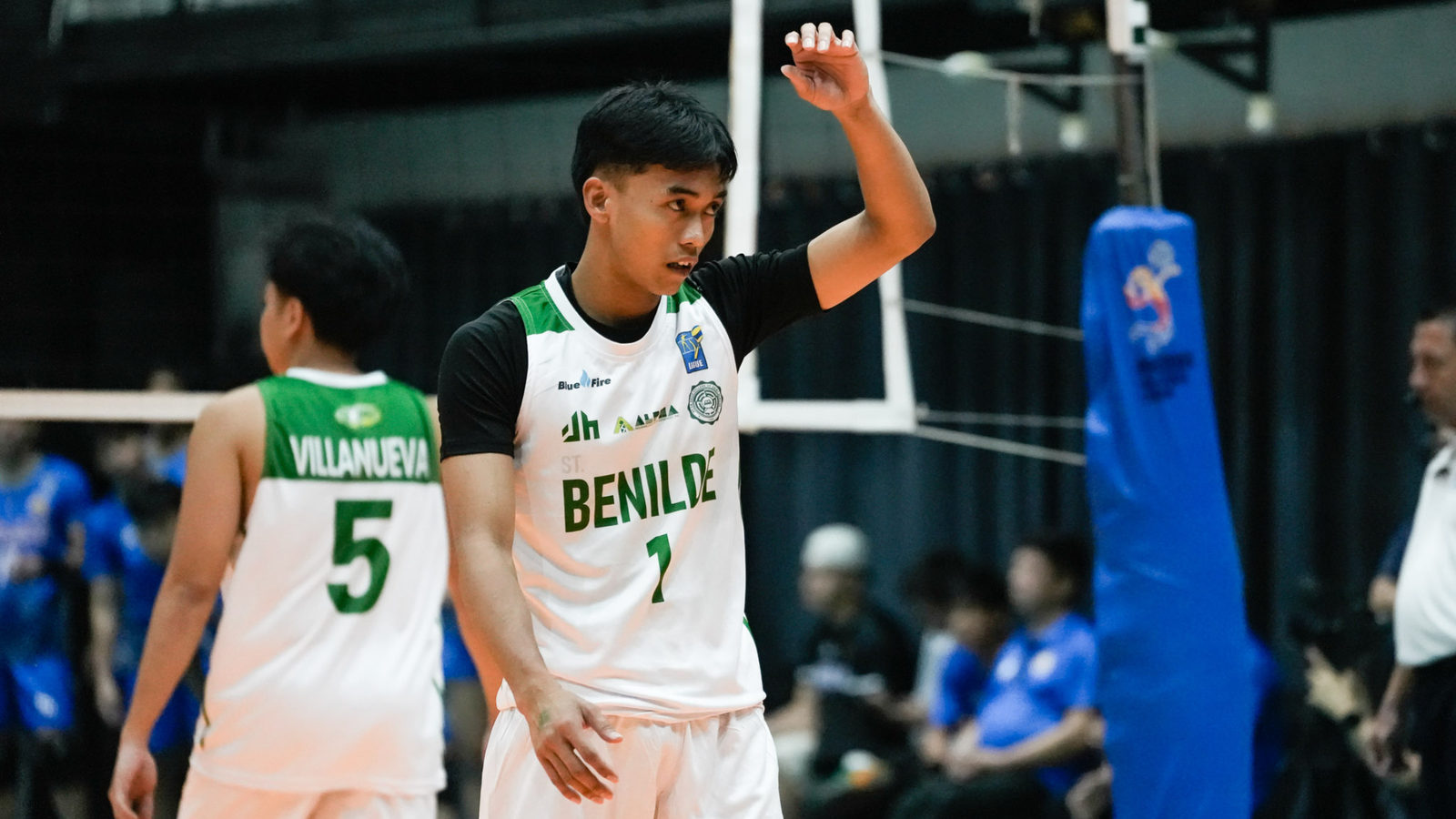 Reymark Betco led Benilde with 27 points in the Blazers' five-set victory over Arellano University. [PVL Images]