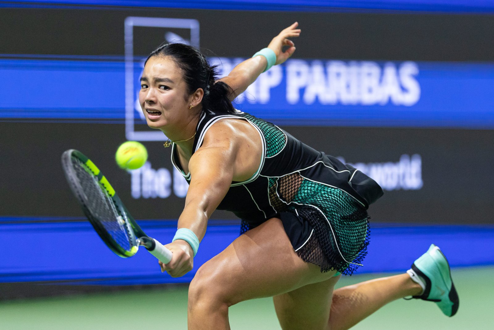 Alexandra Eala saw her Singapore Tennis Open campaign end in the Round of 16 after Tatiana Prozorova rallied from a set and a break down. [photo credit: WTA | Ashok Kumar]