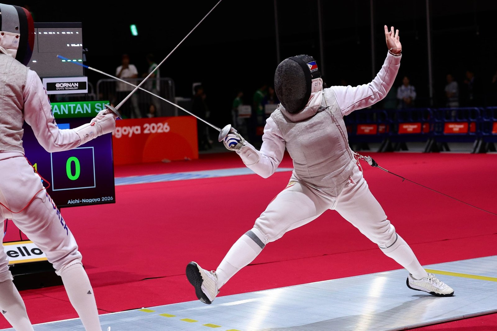 The Filipino Olympian said she was proud of how she competed and continued fighting until the end of her Asian Games quarterfinal match. [POC Media pool]