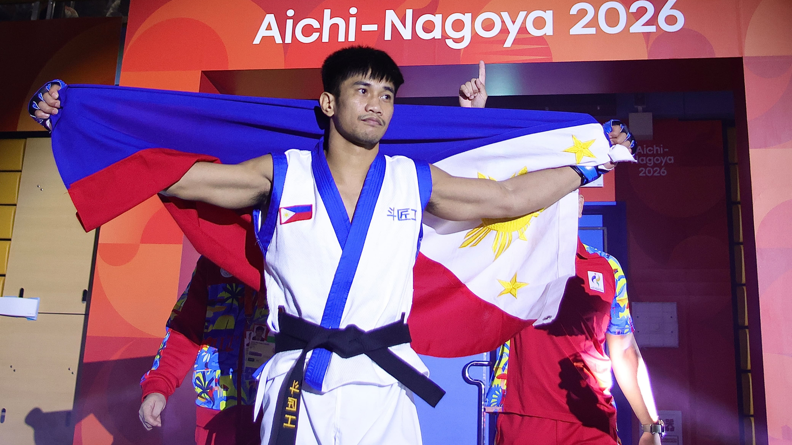 Jean Claude Saclag’s silver marked his second Asian Games runner-up finish after his wushu silver at the 2014 Incheon Games. [POC Media pool]