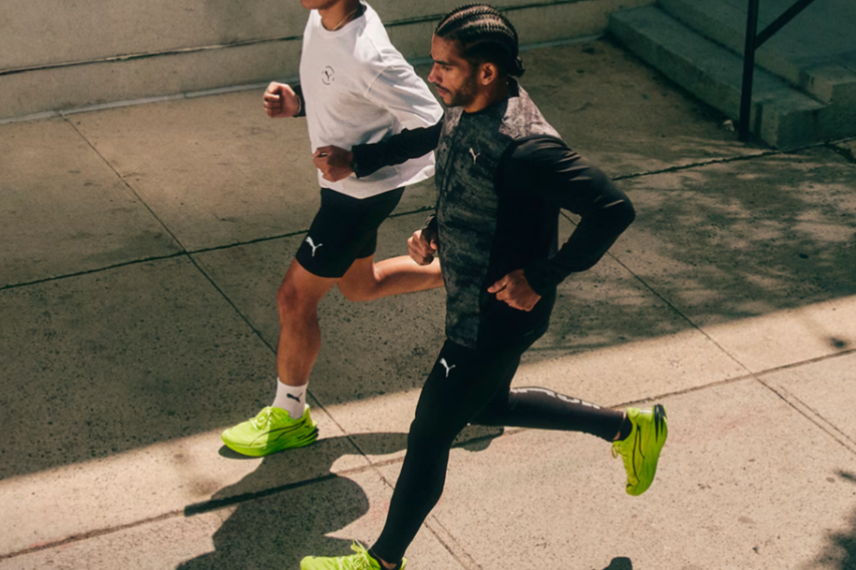 PUMA Sunny Lime Running Shoes Collection The PUMA Sunny Lime running shoes collection brings a matching Autumn/Winter colorway across six models for different stages of a runner's training week.