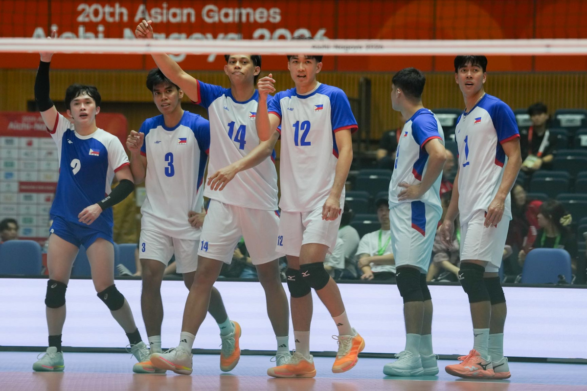 Alas Pilipinas opened its 20th Asian Games campaign against South Korea at Park Arena Komaki in Japan. [POC Media pool]