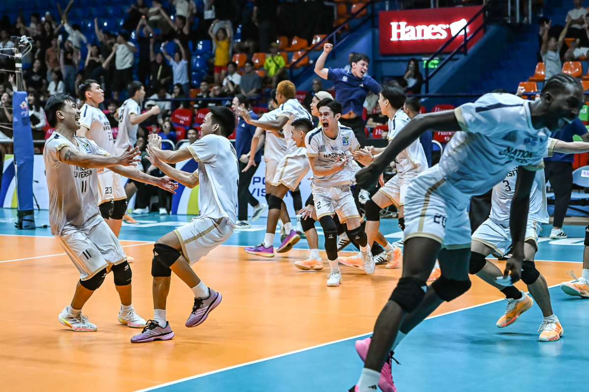 NU completed a five-set comeback against FEU to claim its first V-League Collegiate Challenge championship since 2022. [PVL Images]