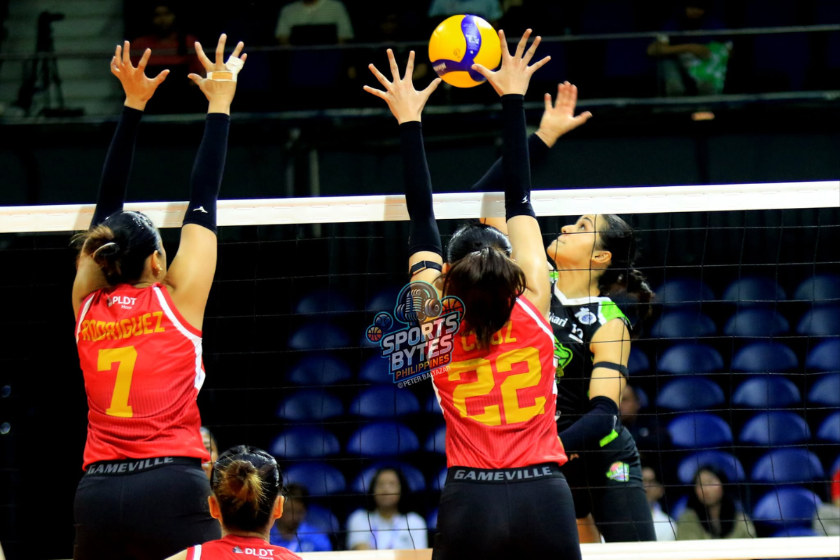 Brooke Van Sickle returned from a minor shoulder injury with 11 points and eight excellent digs as Nxled opened its PVL Siklab Series campaign with a sweep of PLDT. [photo credit: Peter Baltazar]