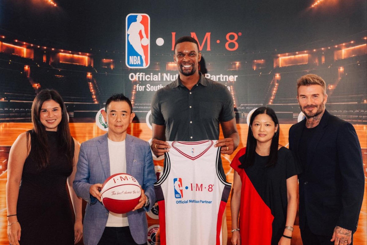 David Beckham and IM8 NBA Partnership The NBA has named IM8 its Official Nutrition Partner in Australia and eight Southeast Asian markets under a multiyear agreement.