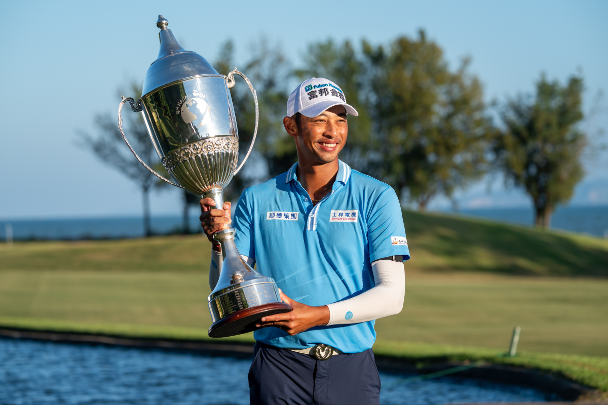 Wang Wei-hsuan won the SJM Macao Open after chipping in for an eagle on the 18th hole and defeating Sungjae Im in a playoff. [Asian Tour Media Hub photo]