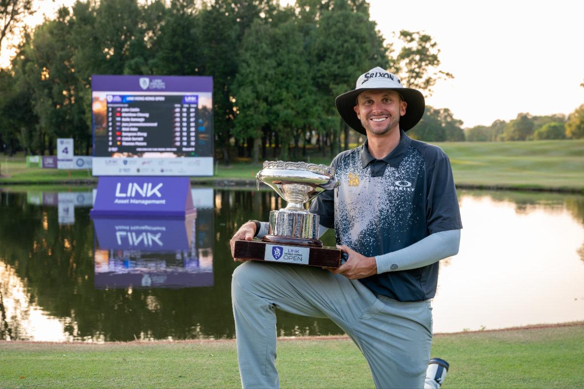 John Catlin won the Link Hong Kong Open by five shots after closing with a six-under-par 64 at Hong Kong Golf Club in Fanling. [Asian Tour Media Hub photo]