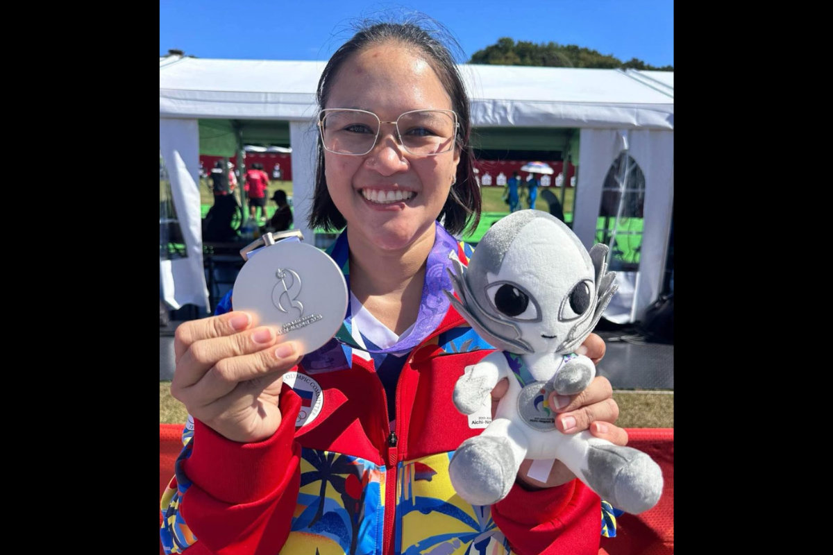 Amaya Cojuangco secured the best Asian Games compound archery result by a Filipino with her silver medal in Aichi-Nagoya. [POC Media pool]