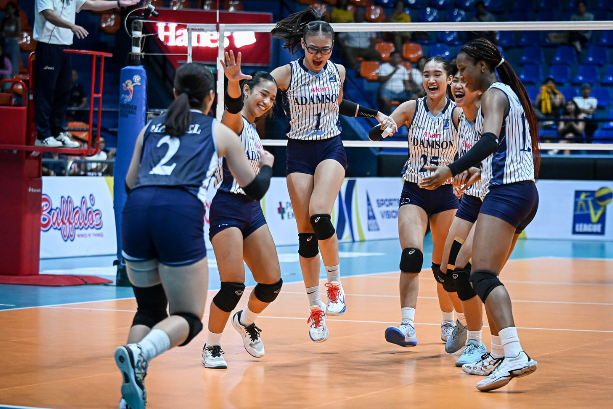 Adamson University defended its V-League Collegiate Challenge women's title by defeating the UST Golden Tigresses in four sets in Game 2 of the Finals. [PVL Images]