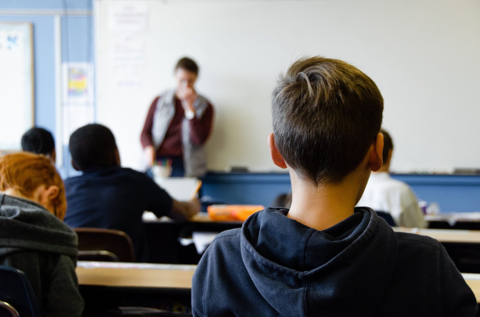 Fifth graders in their classroom at school [Taylor Wilcox]