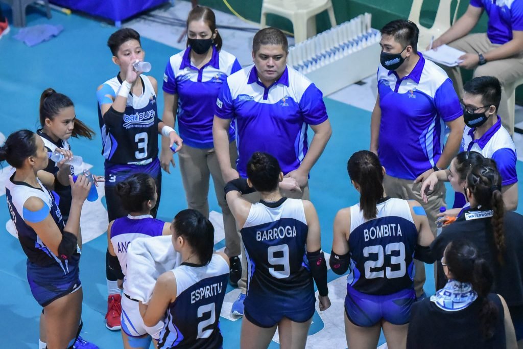 BaliPure coach John Abella with the Purest Water Defenders [photo credit: PVL.com]