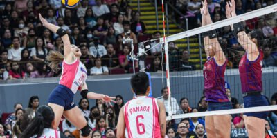 Jema Galanza of Creamline vs. the Choco Mucho Flying Titans in the PVL All-Filipino Conference Finals on December 14, 2023. [PVL Images]