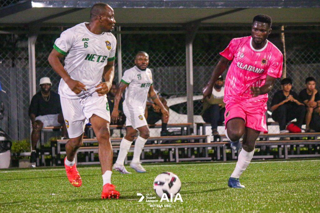 The Alabang South Supers and the Paranaque Nets are two teams who will try to catch up to the Pampanga Strikers in points this Sunday, June 9, when action resumes at the Atleta63 field in Bridgetown, Pasig City. [AIA 7s photo]