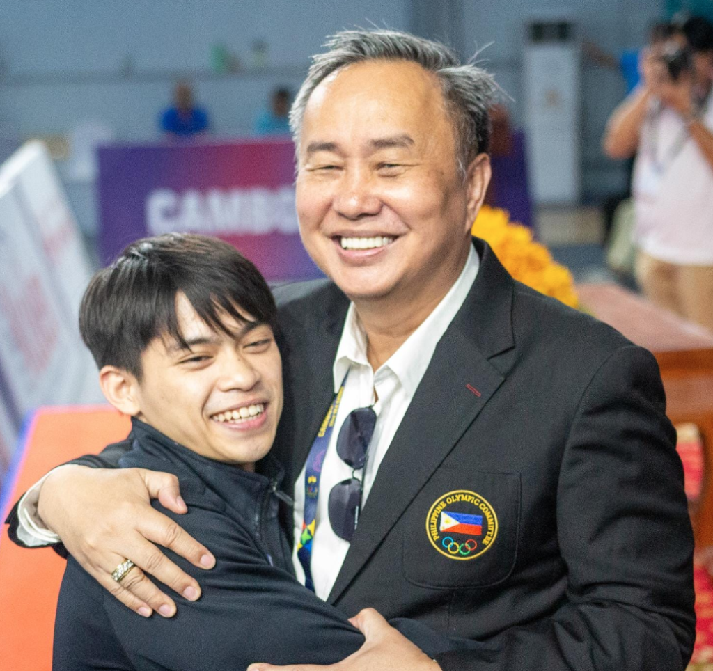 Caloy Yulo with Congressman Bambol Tolentino