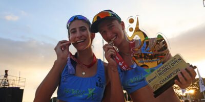Australia's Stefanie Fejes (left) and Jana Milutinovic [PVL images]