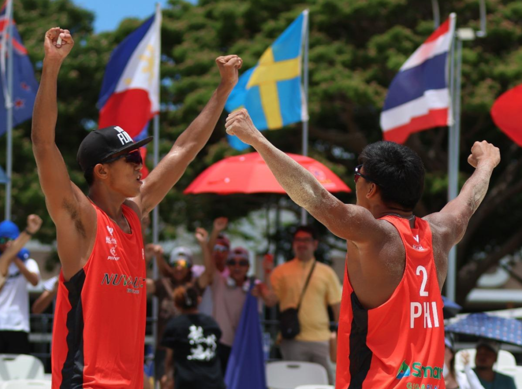 Rancel Varga and James Buytrago [PNVF photo]