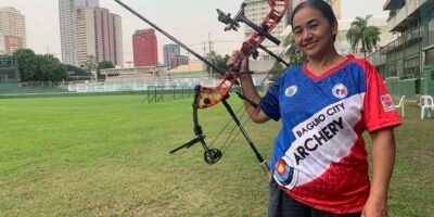 Elizabeth Bayla stands poised, embodying strength and determination after her victorious performance in the women’s compound open division at the 8th Philippine National Para Games. [PSC photo]