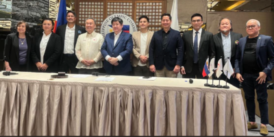 Left to right: Bong Coo, Len Escollante, Richard Gomez, Bambol Tolentino, Atty. Kalaw, Alvin Aguilar, Donaldo Caringal, Alexander Sulit, Dr. Canlas and Fr. Encarnacion. Declared through video call: Al Panlilio, Ferdinand “Ferdie” Agustin (judo) and Leah Gonzalez (fencing) [POC photo]