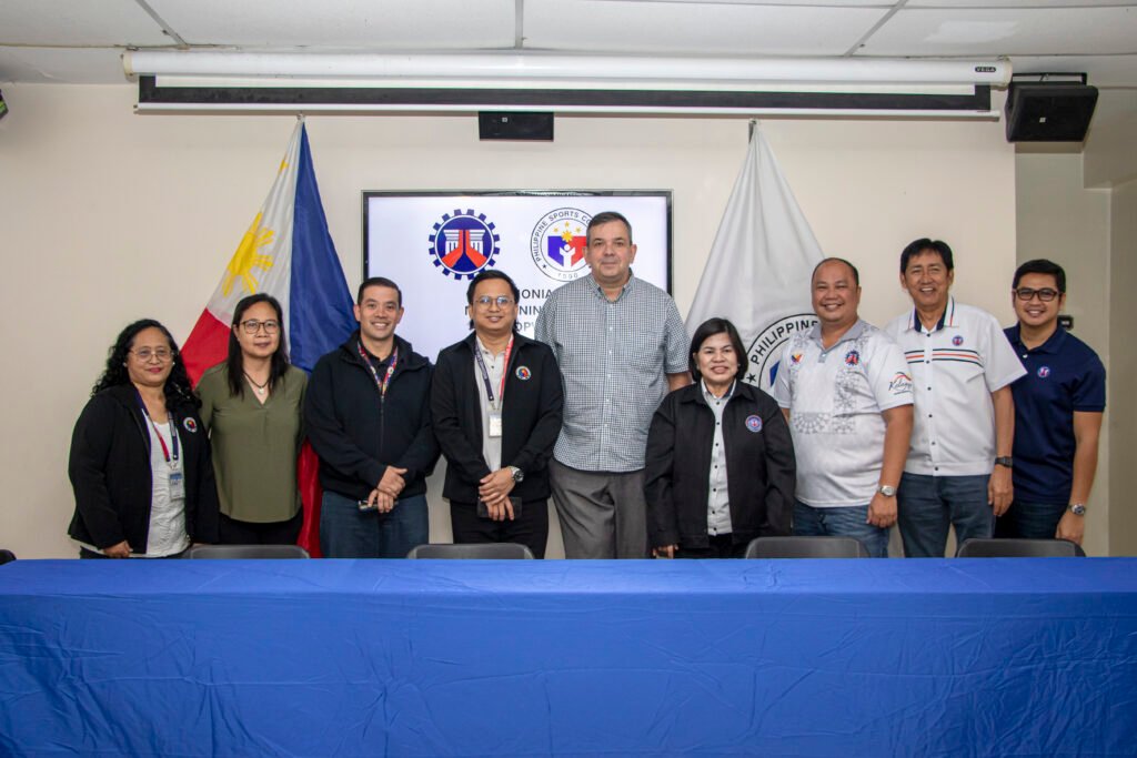 PSC and DPWH - NCR signed the memorandum of agreement at the RMSC's Conference Room. The officials attended from the both parties were (L-R) PSC Engineering and Maintenance Office Head Engr. Maria Victoria T. Moya, Sports Facilities Division Acting Chief Julia G. Llanto, Executive Director Paulo Francisco C. Tatad, Accounting Division Chief Atty. Erik Jean Mayores, Chairman Richard E. Bachmann, DPWH - NRC Regional Director Engr. Loreta M. Malaluan, DPWH - SMDE OIC Engr. Manny B. Bulasan, MM1DEO Asst. District Engineer Engr. Lamberto C. De Leon, and DPWH - SMDE OIC Asst. District Engineer Engr. Brian B. Briones. [PCO photo]