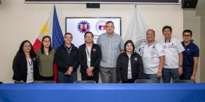 PSC and DPWH - NCR signed the memorandum of agreement at the RMSC's Conference Room. The officials attended from the both parties were (L-R) PSC Engineering and Maintenance Office Head Engr. Maria Victoria T. Moya, Sports Facilities Division Acting Chief Julia G. Llanto, Executive Director Paulo Francisco C. Tatad, Accounting Division Chief Atty. Erik Jean Mayores, Chairman Richard E. Bachmann, DPWH - NRC Regional Director Engr. Loreta M. Malaluan, DPWH - SMDE OIC Engr. Manny B. Bulasan, MM1DEO Asst. District Engineer Engr. Lamberto C. De Leon, and DPWH - SMDE OIC Asst. District Engineer Engr. Brian B. Briones. [PCO photo]