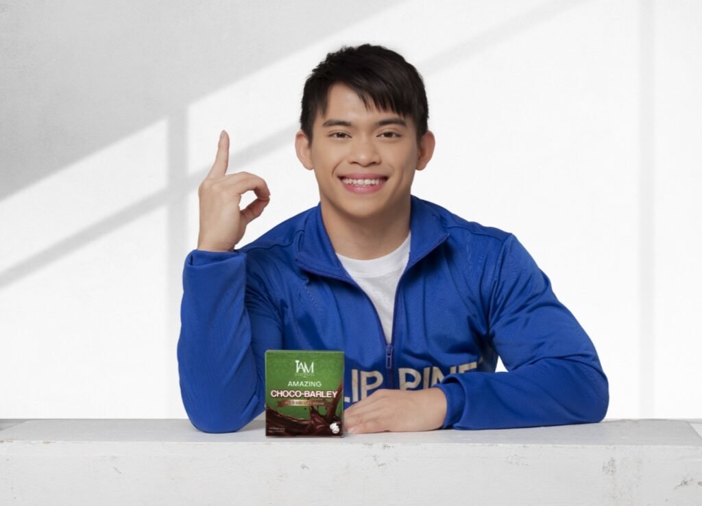 Carlos Yulo, the 2024 PSA Athlete of the Year, teams up with IAM Worldwide to inspire a healthier future through Amazing Choco Barley.