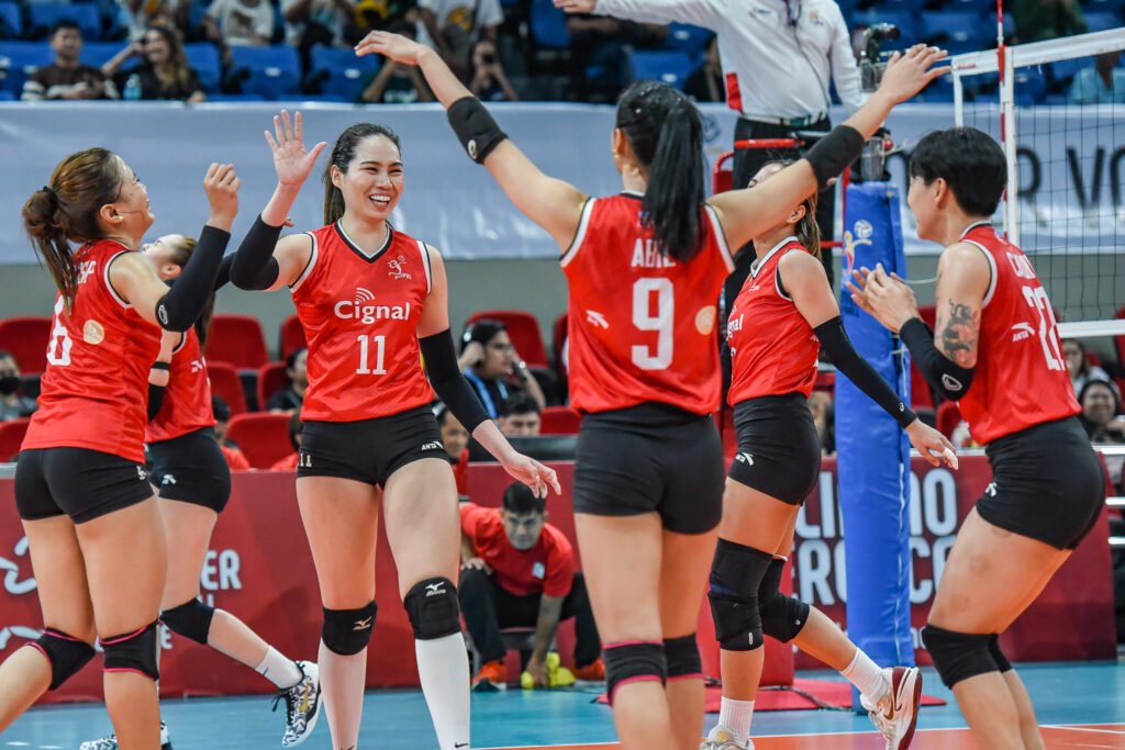 The Cignal HD Spikers aim to secure their No. 3 seed in the PVL All-Filipino Conference with a crucial win against Akari. [PVL Images]