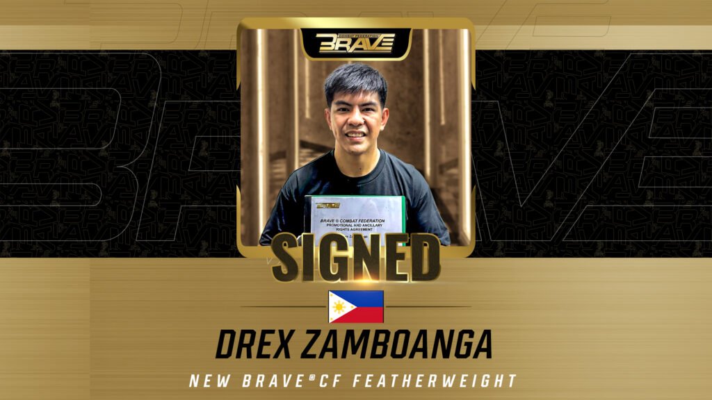 Drex Zamboanga joins BRAVE Combat Federation, bringing his championship experience to the Featherweight division.