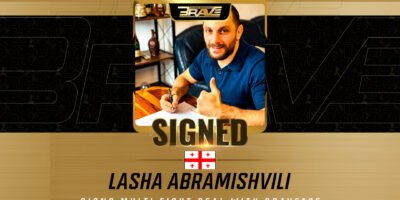 BRAVE CF strengthens its Bantamweight division with the signing of Lasha Abramishvili.