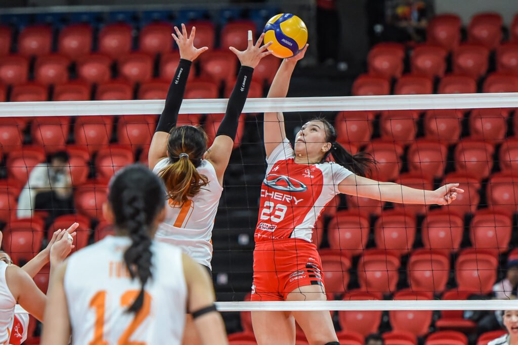 Shaya Adorador steps up in the clutch to seal Chery Tiggo’s hard-fought win. [PVL photo]
