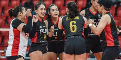 PLDT players in action during the PVL All-Filipino Conference, where they earned their AVC slot. [PVL photo]